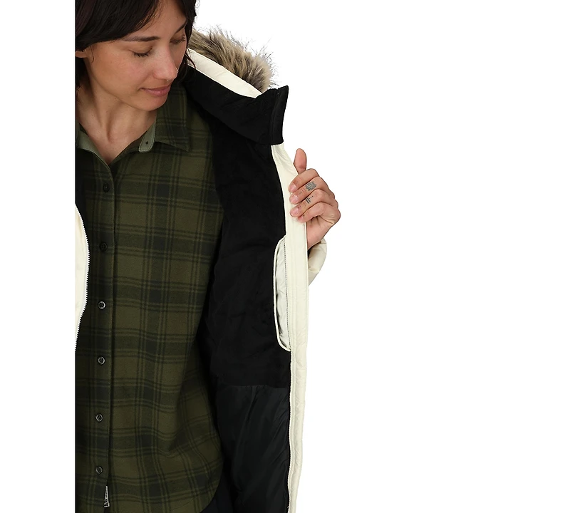 Marmot Women's Montreal Hooded Faux-Fur-Trim Coat