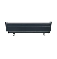 vidaXL Balcony Side Awning Grey Steel, Aluminum, Polyester 33.5 x 98.4 in