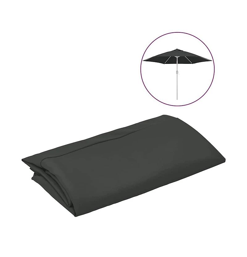 vidaXL Replacement Fabric Anthracite 100% polyester 118.1 in diameter