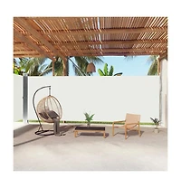 vidaXL Side Awning Cream