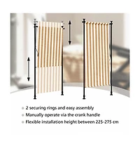 vidaXL Outdoor Roller Blind Orange, White, Anthracite