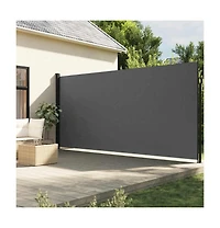 vidaXL Retractable Side Awning Anthracite