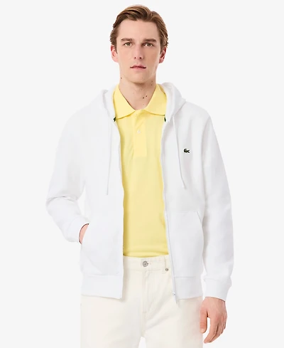 Lacoste Men's Zip-Up Fleece Hoodie