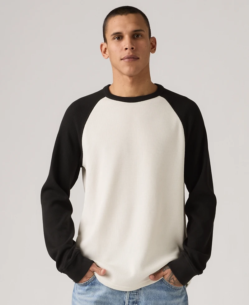 Levi's Men's Thermal Long Raglan Sleeve T-Shirt