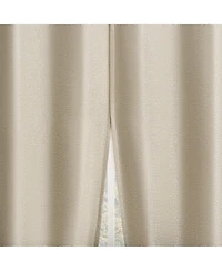 Sun Zero Servana Abstract Magnetic Closure 100% Blackout Grommet Curtain Panel Pair