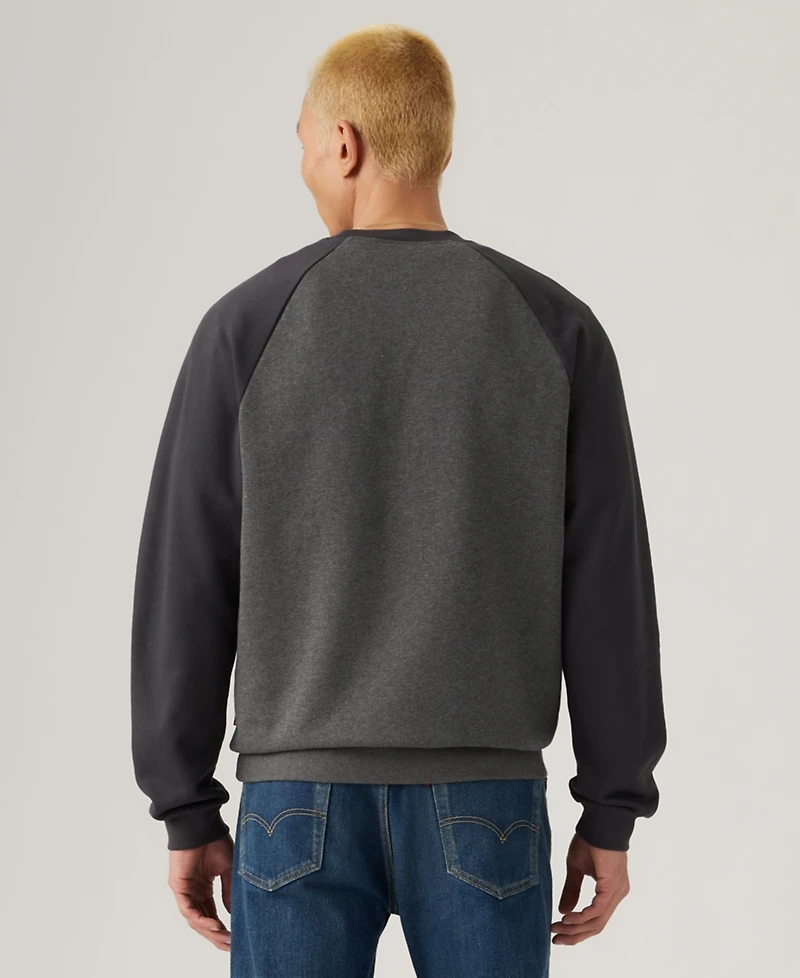 Levi' Men's Relaxed Fit Crewneck Long Sleeve Red Tab Logo Sweatshirt