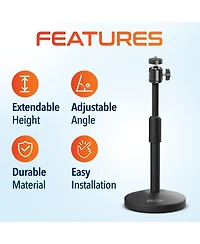Delton T301 Webcam Stand, Adjustable Height & 360° Swivel (DCT301)