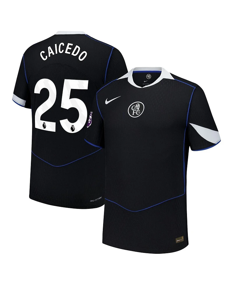 Nike Men's Moises Caicedo Black Chelsea 2025/26 Third Authentic Player Jersey
