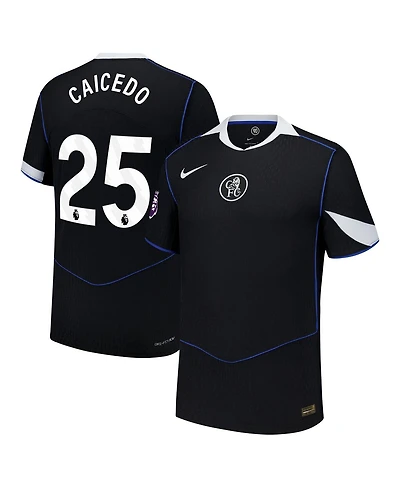 Nike Men's Moises Caicedo Black Chelsea 2025/26 Third Authentic Player Jersey