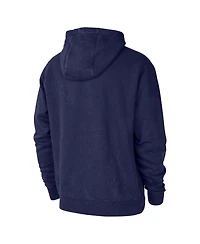 Nike Men's Blue Nba All World Hoops Club Washed Pullover Hoodie