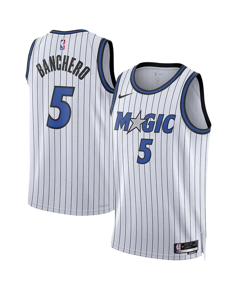 Nike Men's and Wo Men's Paolo Banchero White Orlando Magic Swingman Player Jersey - Association Edition