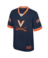 Colosseum Men's Navy Virginia Cavaliers Nothing But The Hits Football Jersey