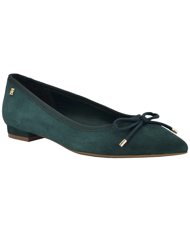 Tommy Hilfiger Women's Kimio Pointed Toe Slip-On Ballet Flats