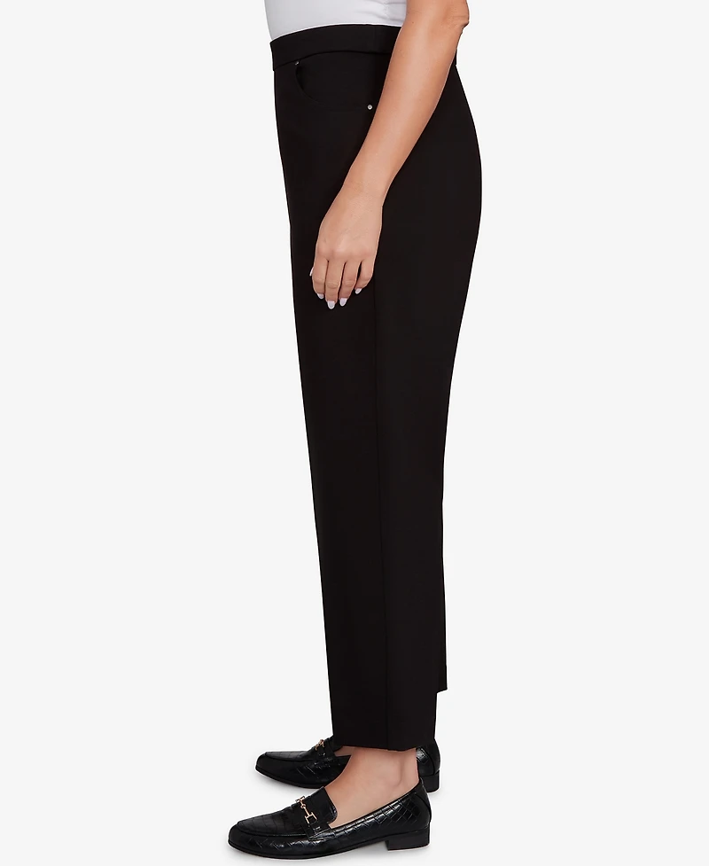 Alfred Dunner Plus Barcelona Stretch Ponte Knit Short Length Pant