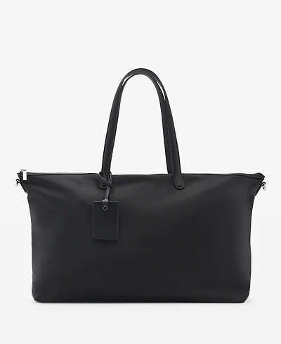 Mango Women's Large Nylon Shopper Bag