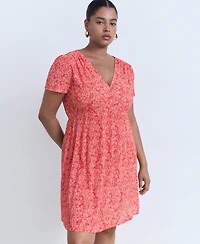 Mango Women's Printed Short Dress