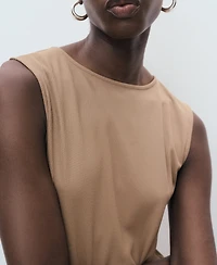 Mango Women's Combined Pleated Dress