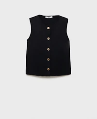 Mango Women's Fine-Knit Gilet