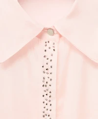 Mango Women's Rhinestones Detail Modal Shirt