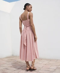 Mango Women's Striped Wrap Dress