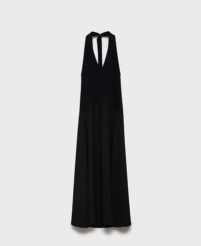 Mango Women's Halter-Neck Combo Dress