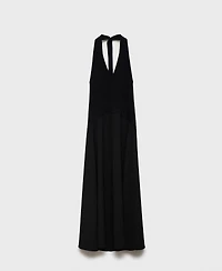 Mango Women's Halter-Neck Combo Dress