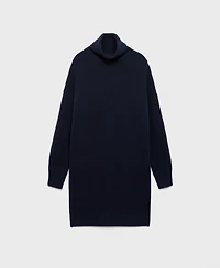 Mango Women's Short Knitted Turtleneck Dress