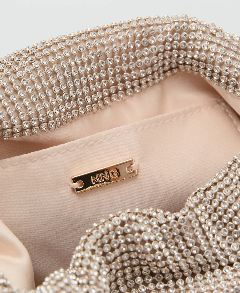 Mango Women's Rhinestone Shoulder Bag