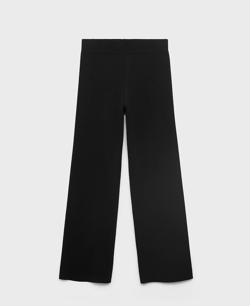 Mango Women's Elastic Waistband Knitted Pants