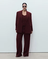 Mango Women's Double-Breasted Suit Jacket