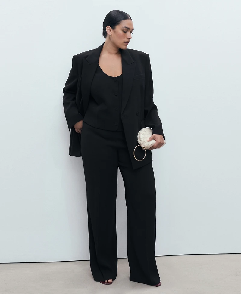 Mango Women's Double-Breasted Suit Jacket