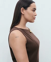 Mango Women's Short Flared Dress