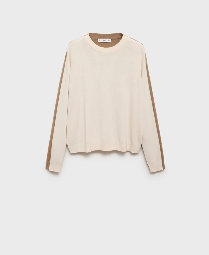 Mango Women's Combined-Design Sweater