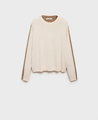 Mango Women's Combined-Design Sweater