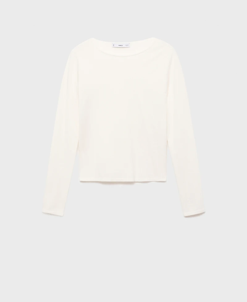 Mango Women's Long-Sleeved Fine-Knit Sweater