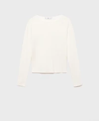 Mango Women's Long-Sleeved Fine-Knit Sweater