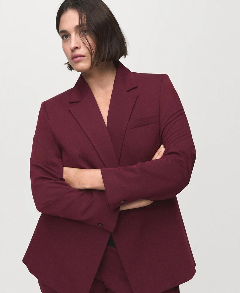Mango Women's Fitted Suit Jacket