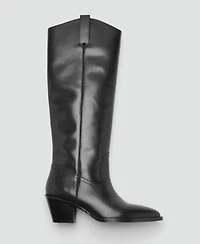 Mango Women's Heel Leather Boots