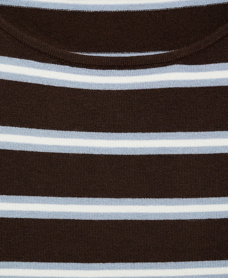 Mango Women's Fine Knit Striped Sweater