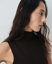 Mango Women's Back Opening Godet Dress