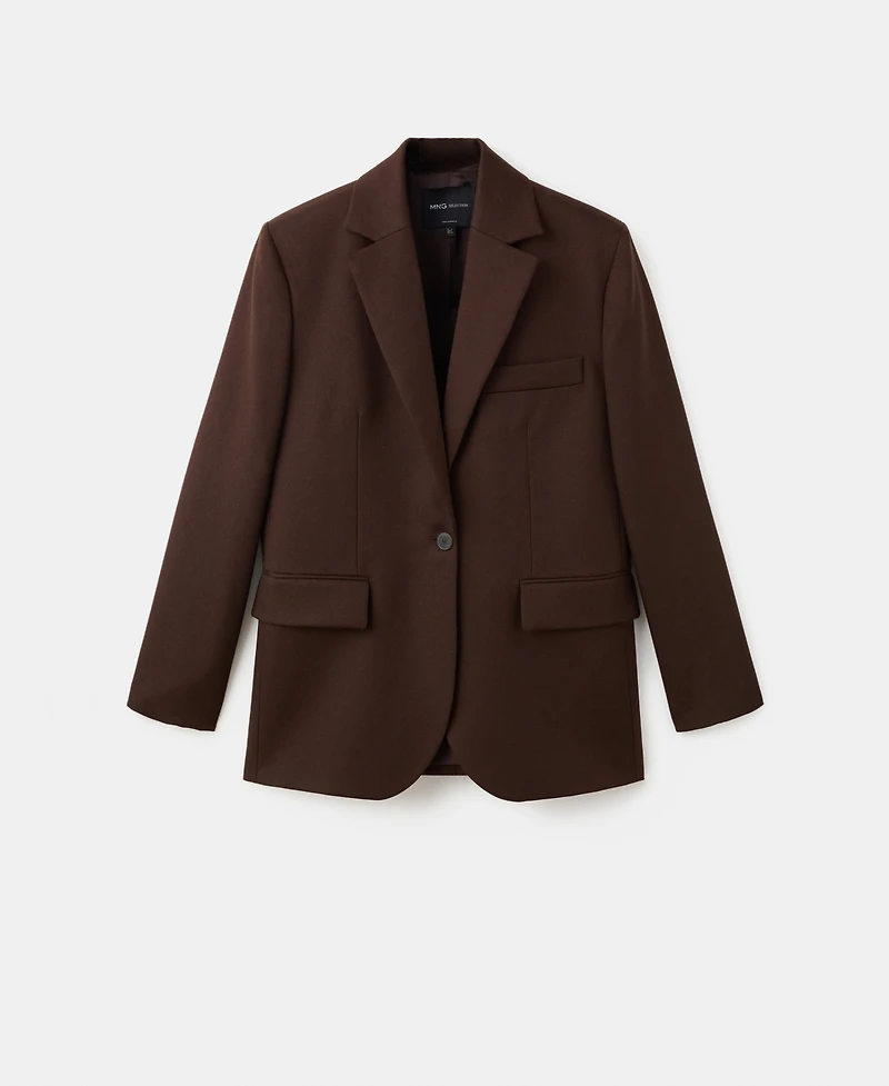 Mango Women's Wool Blazer Suit
