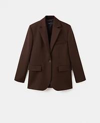 Mango Women's Wool Blazer Suit