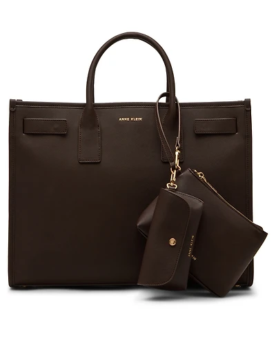 Anne Klein Women's 3 Piece Work Tote Bag Gift Set