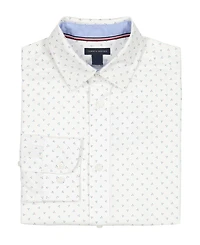 Tommy Hilfiger Boys 8-20 Long Sleeve Triangle Dot Geometric Print Shirt