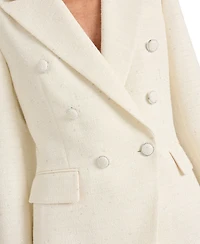 Tahari Asl Women's Peak Lapel Boucle Blazer