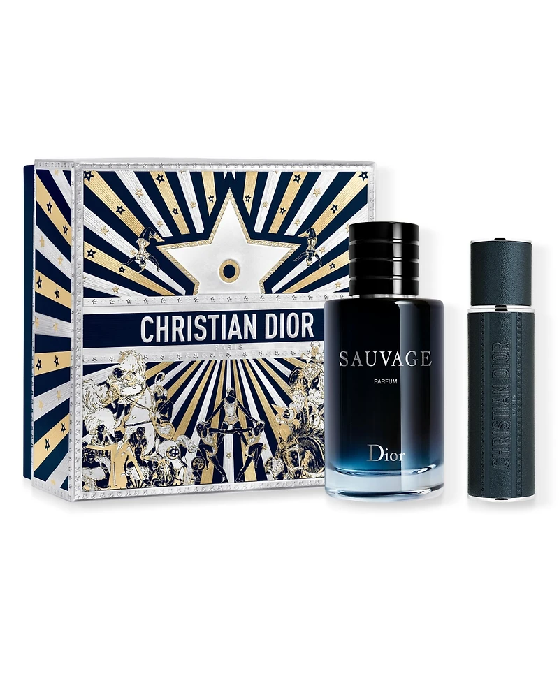 Dior 2-Pc Limited Edition Sauvage Parfum and Travel Spray Gift Set