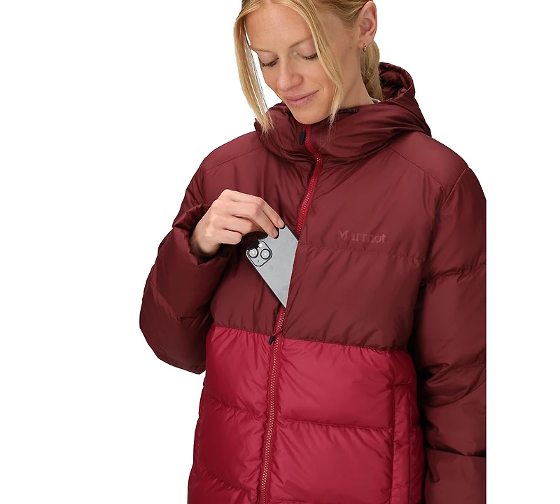 Marmot Women's Guides Big-Baffled Puffer Hooded Jacket