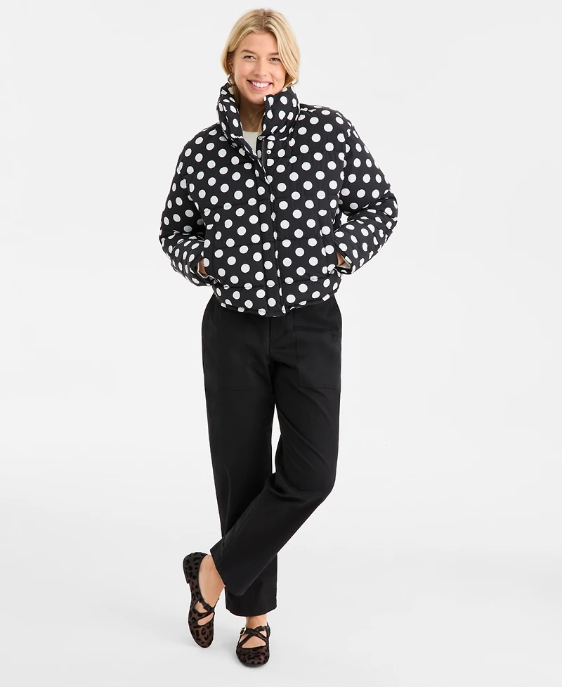 On 34th Women's Straight Leg Patch-Pocket Pants, Macy's Exclusive