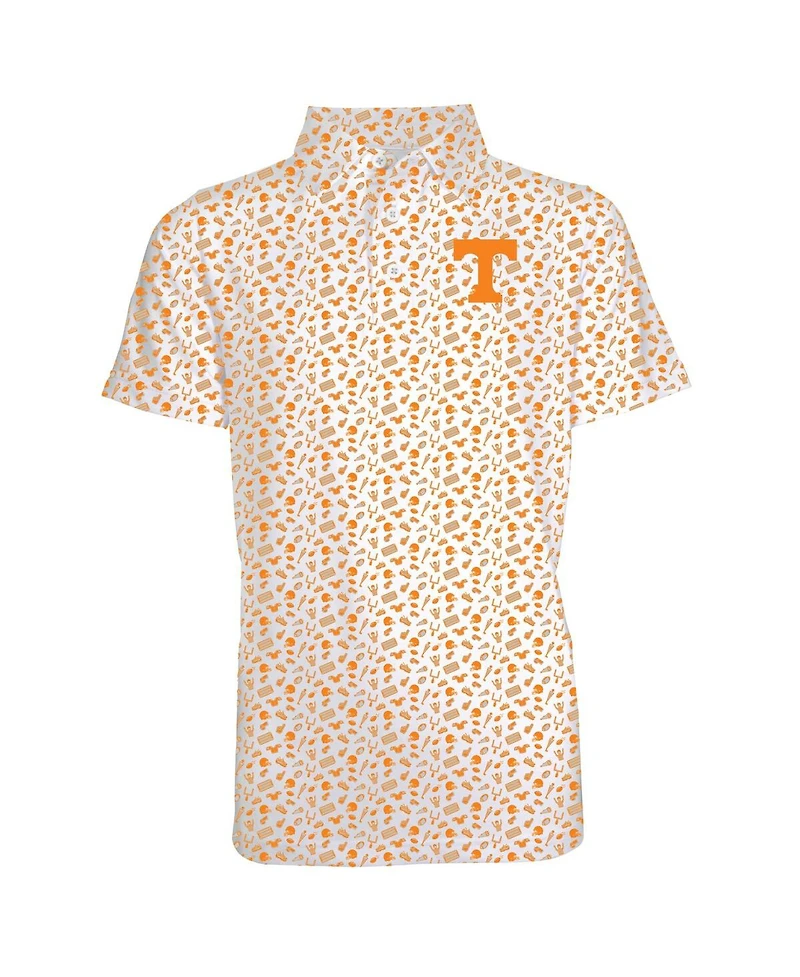 Garb Toddler Tennessee Orange Volunteers Tom Allover Print Performance Polo Shirt