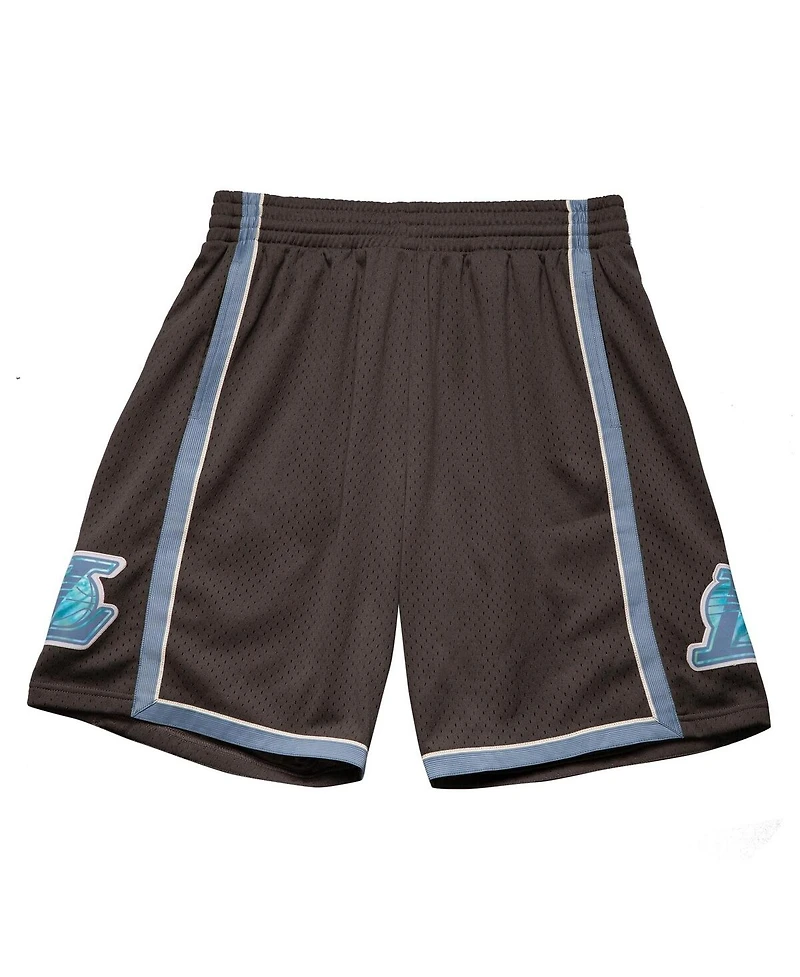 Mitchell & Ness Men's Black Los Angeles Lakers 2009-10 Hardwood Classics Tie-Dye Swingman Shorts